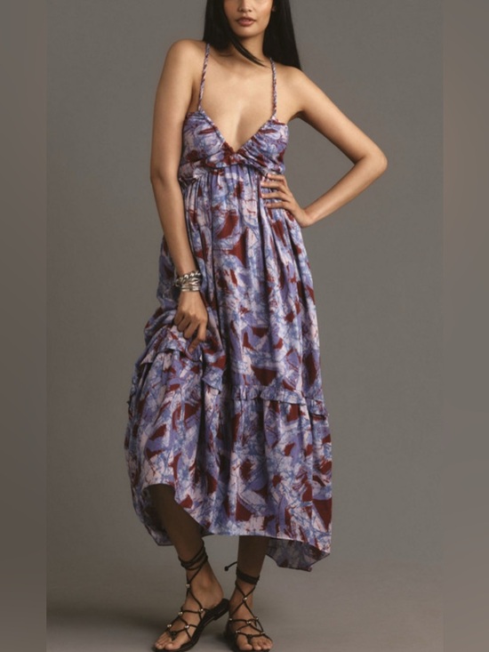 Anthropologie Dresses & Skirts - Anthropologie Sleeveless V-Neck A-Line Midi Dress Medium